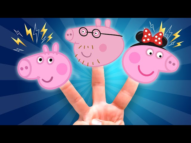 Peppa Pig Finger Family + More Nursery Rhymes & Kids Songs | Hahatoons Songs