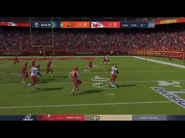 Madden 21 Playoffs Browns vs Chiefs 1st Half PS5