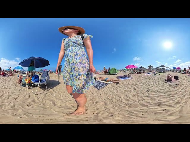 Beach Bogatell| Video VR360° Walking Tour | Discover the Best Beaches | 02 Jule 2024 | 5.7K 60FPS