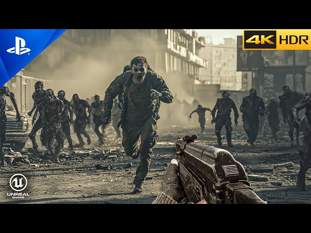 THE ZOMBIE APOCALYPSE | REALISTIC Ultra Graphics Gameplay [4K 60FPS HDR] No More Room in Hell