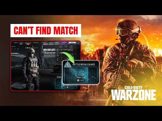 How to Fix Call Of Duty Warzone Can't Find Match On PC | Warzone Matchmaking Not Working