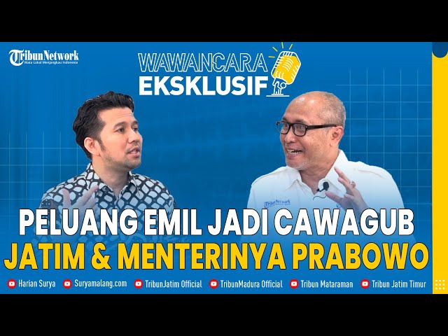 Cerita Emil Dardak Soal Cawagub Jatim dan Peluang Menterinya Prabowo