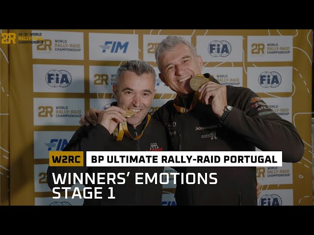 Winners' Emotions Stage 1 - BP Ultimate Rally Raid Portugal #W2RC