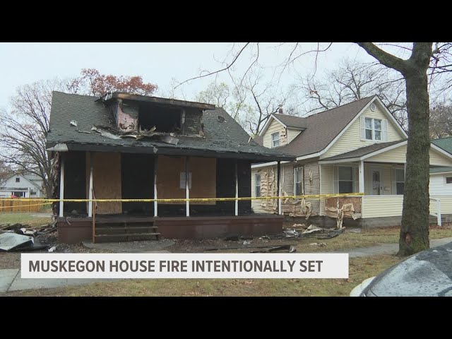 Muskegon Fire Dept: Someone set fire to home with kids inside