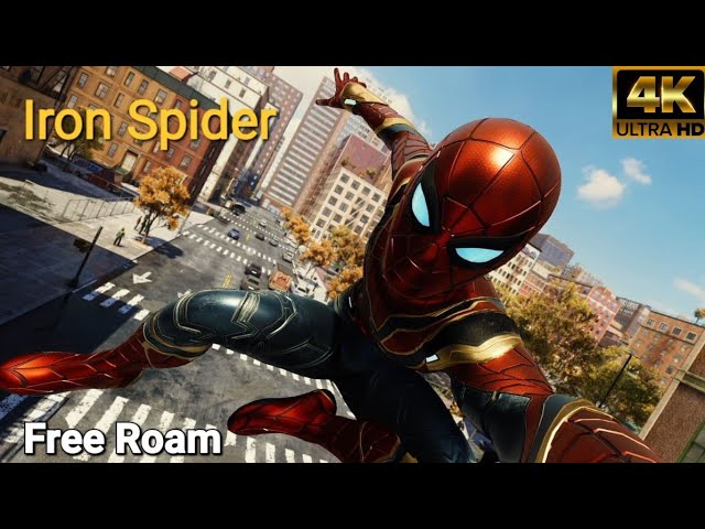 Marvel's Spider-Man 2: Iron Spider 4K 60FPS HDR Free Roam Gameplay