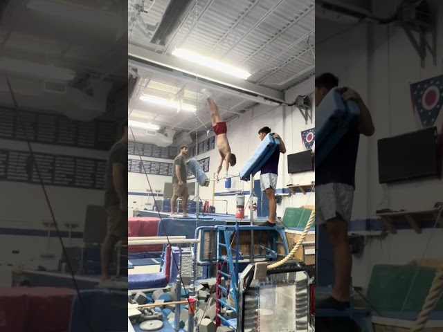 high bar stalder - takachev - first ever attempt!