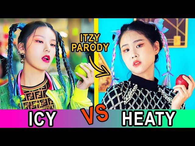 ICY vs HEATY, ITZY Parody Scene Comparison| MiniMoochi