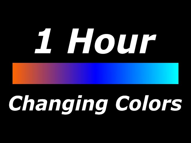 Relaxing 3 Color Changing: Orange-Blue-Cyan Screen Led Lights [1 Hour]