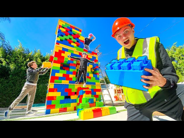 BUILDING A HUGE 3 STORY LEGO HOUSE!!