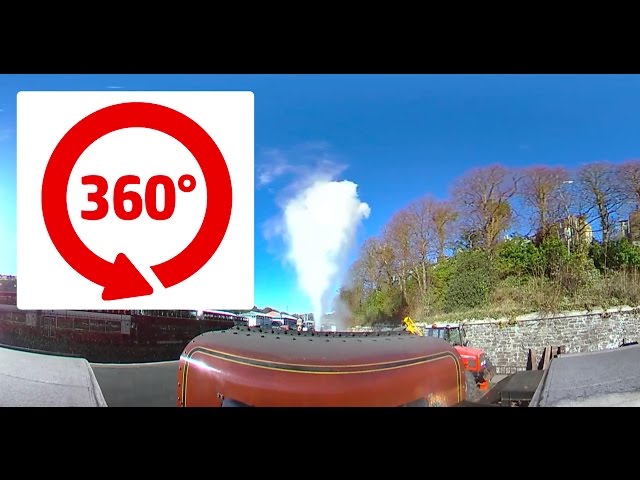 360 Degree Steam Train Journey! Isle of Man - Douglas to Port Erin Station