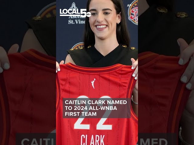 Caitlin Clark named to 2024 All-WNBA First Team #shorts