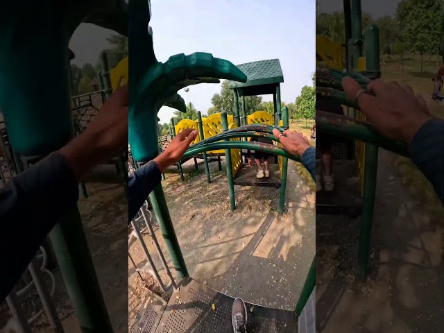 Bella ciao playground parkour running sliding pov