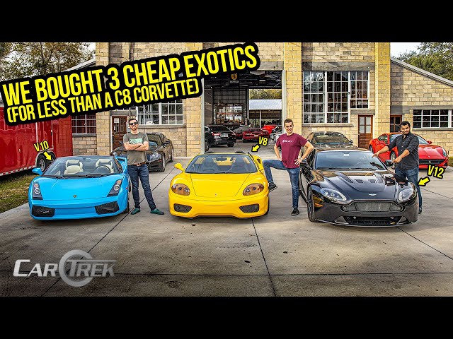 We Bought 3 Cheap Exotic Cars For Less Than A C8 Corvette (And Found Out How BROKEN They Are)