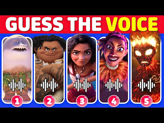 Guess The Moana 2 We're Back Characters by Voice 🌊🏝️🌺 Moana 2 We're Back Movie Quiz  | Great Quiz