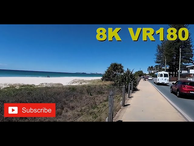 8K VR180 3D A walk through Currumbin on the Gold Coast (Travel videos, ASMR/Music 4K/8K Metaverse)