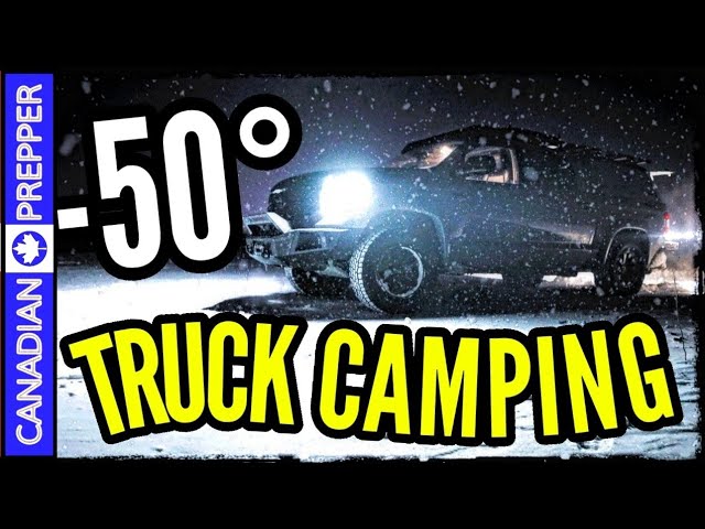 REAL Winter Truck Camping in -50 Celcius