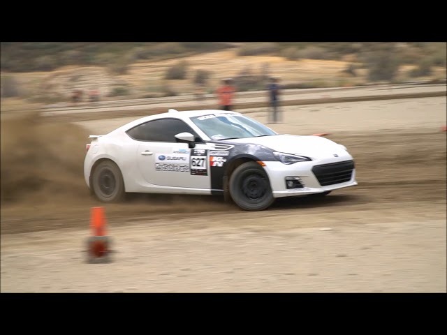 Thrashing brand new Subaru BRZ at Rallycross