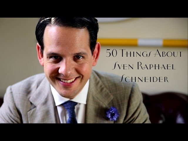 50 Things About Sven Raphael Schneider - Gentleman's Gazette