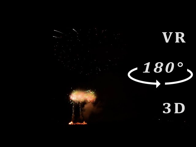 Bonfire Night Fireworks Virtual Reality 8K   VR 180° 3D 2024 part1