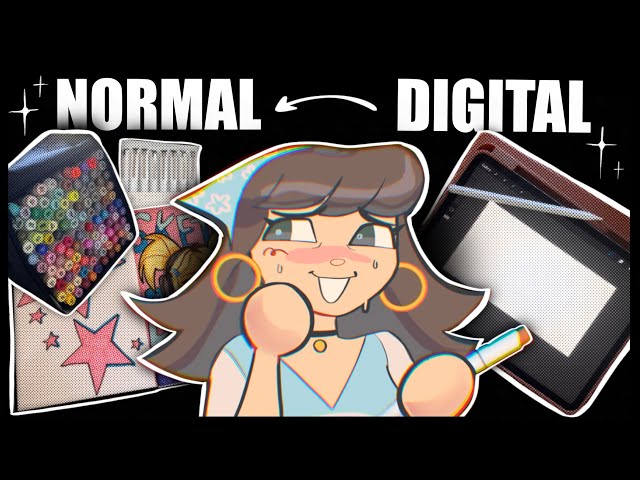 DIGITAL ARTIST TRIES TRADITIONAL ART (Ohuhu, sketchbook, draw with me, Q&A)