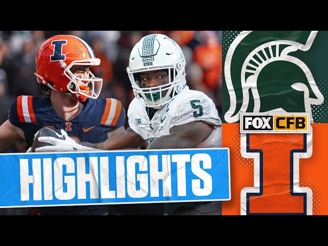 Michigan State Spartans vs. Illinois Fighting Illini Highlights | FOX College Football