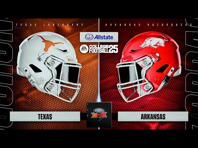 TEXAS VS ARKANSAS Week 12 | College Football 25 | Full Gameplay