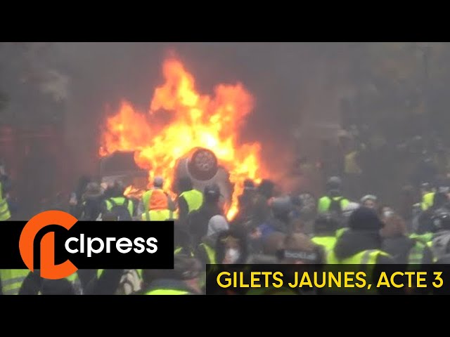 Yellow vests Act3: urban guerrilla warfare and chaos around the Champs-Elysées