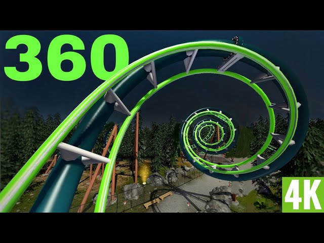 VR 360 Fastest Twister Roller Coaster 😵 You will get dizzy! Spinning Looping Experience 3D 4K Ride