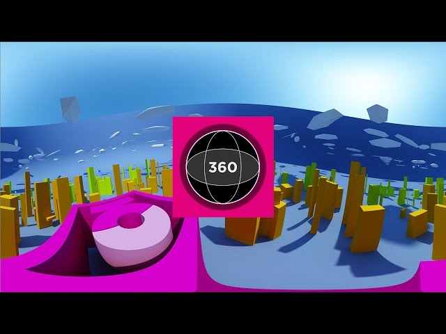 Testing 360 degree video | free Cinema 4D download with VRay