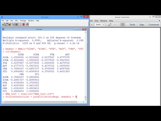 2.4.5 R2. Moneyball in the NBA - Video 4: Making Predictions