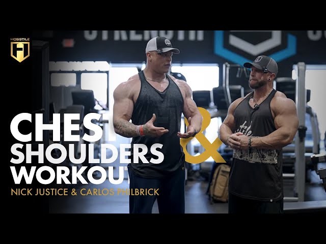 Chest & Shoulder Workout with IFBB Pros Nick Justice and Carlos Philbrick | HOSSTILE