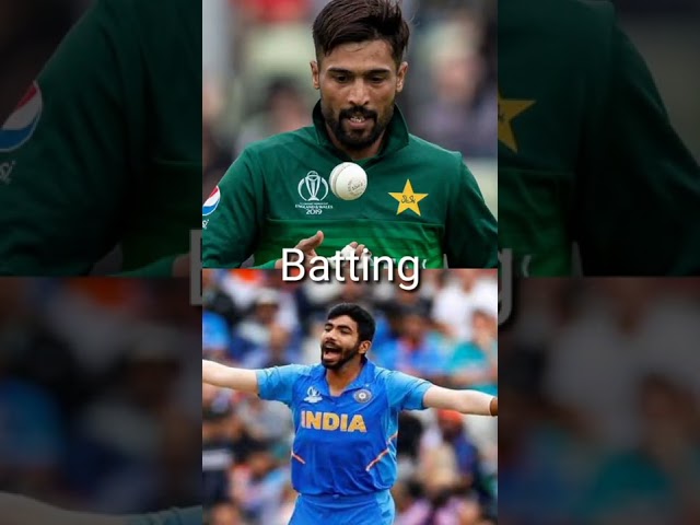 Bumrah vs Mohammad Amir (Comparison) Cricket #shorts