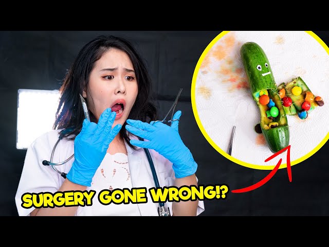 I did SURGERY on a CUCUMBER  - Time of the Month #15 | MiniMoochi