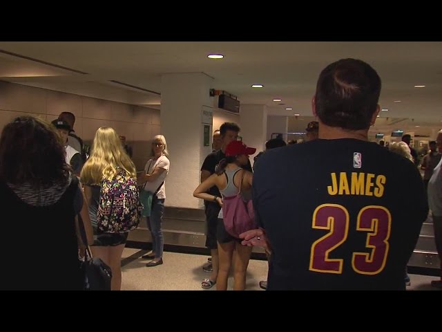 Fans flying in from all over the world for Cavs Championship Parade