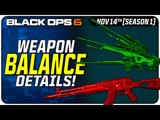 Huge AEK-973 Nerf, Sniper Rifle Buffs, Assault Rifle HC Buffs, & More! | (Black Ops 6 Season 1)