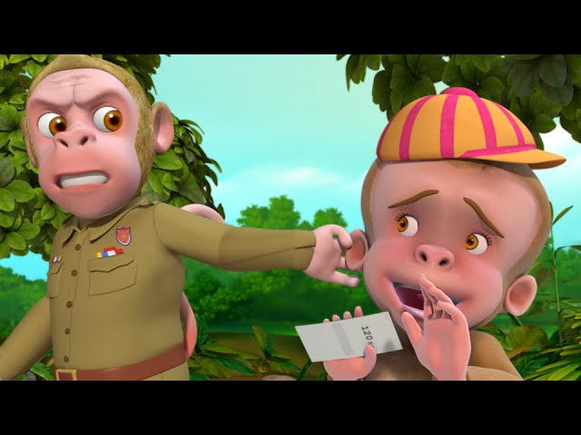 Bandar Mama Aur Jungle Ka Chor | Hindi Rhymes for Children | Infobells