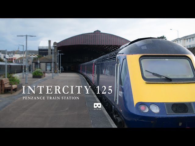 VR 180 Intercity 125 High Speed Train arrives at Penzance train station