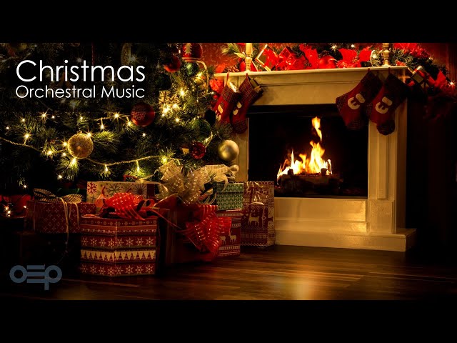 Classical Christmas Music & Fireplace 24/7 | Orchestral Christmas Music