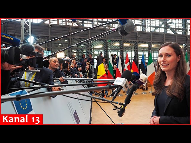 Arrivals of EU foreign ministers for the regular monthly meeting in Brussels