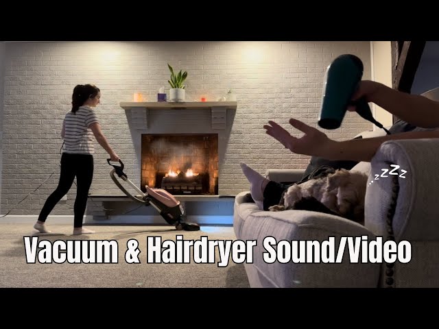 Relaxing Vacuum Cleaner & Hair Dryer Sounds for Sleep | White Noise Blend