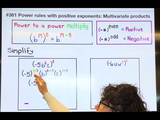 Power rules with positive exponents: multivatiate products