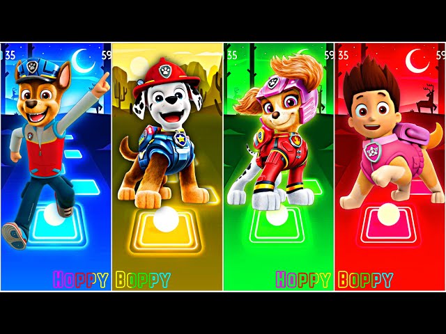 PAW Patrol: Chase - Ryder 🆚 Marshall - Chase 🆚 Skye - Marshall 🆚 Ryder - Skye 🎶 Tiles Hop EDM Rush