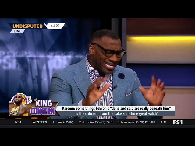 Shannon Sharpe blasts Kareem for taking shots at Lebron James