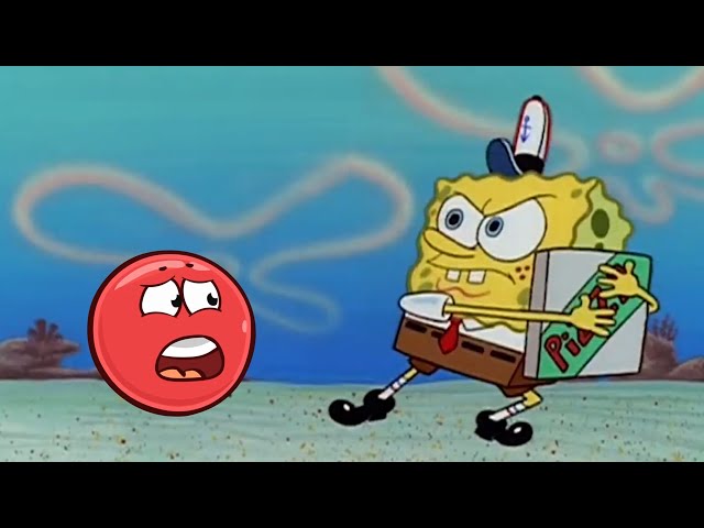 Red Ball Trying To Get A Pizza From Spongebob Ep 1