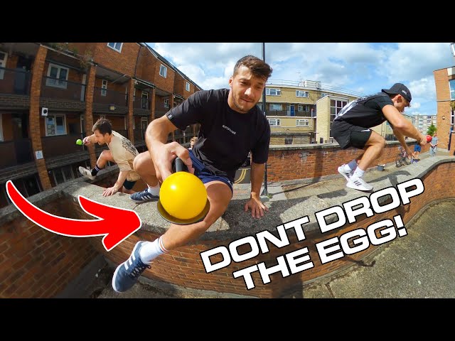 I held a parkour egg & spoon race!