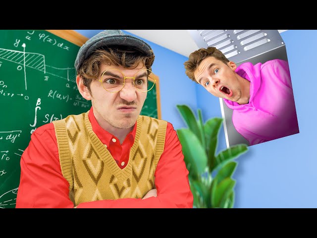 10 WAYS TO SNEAK OUT OF DETENTION CLASS WITH EVIL TEACHER!!