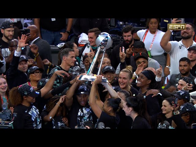 Full New York Liberty WNBA Championship Trophy Presentation