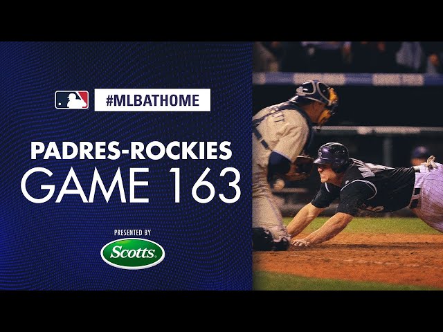 2007 NL Wild Card Tiebreaker (Padres vs. Rockies) | #MLBAtHome