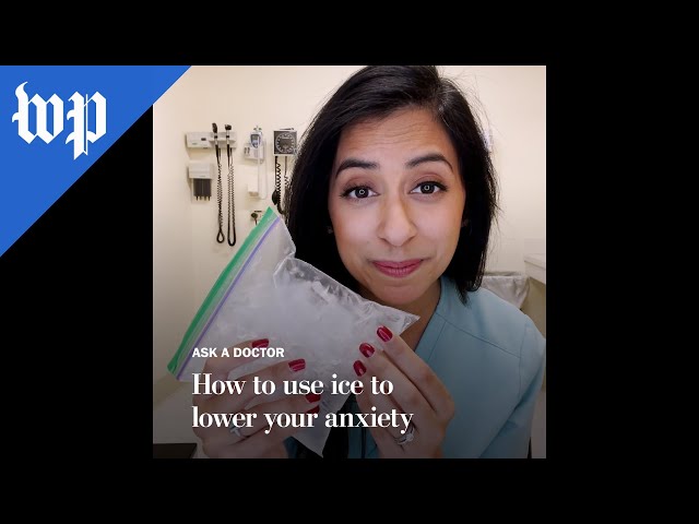 How to use ice to lower your anxiety