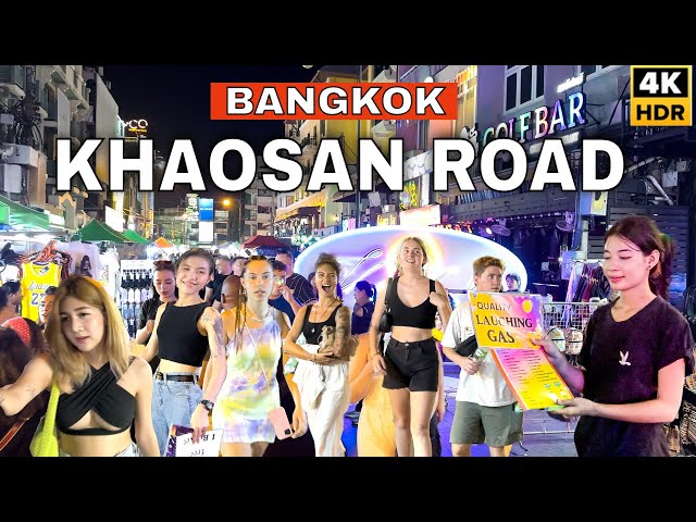 Insane Nightlife in Khaosan Road | Bangkok Nightlife 2023 🇹🇭🌆😱